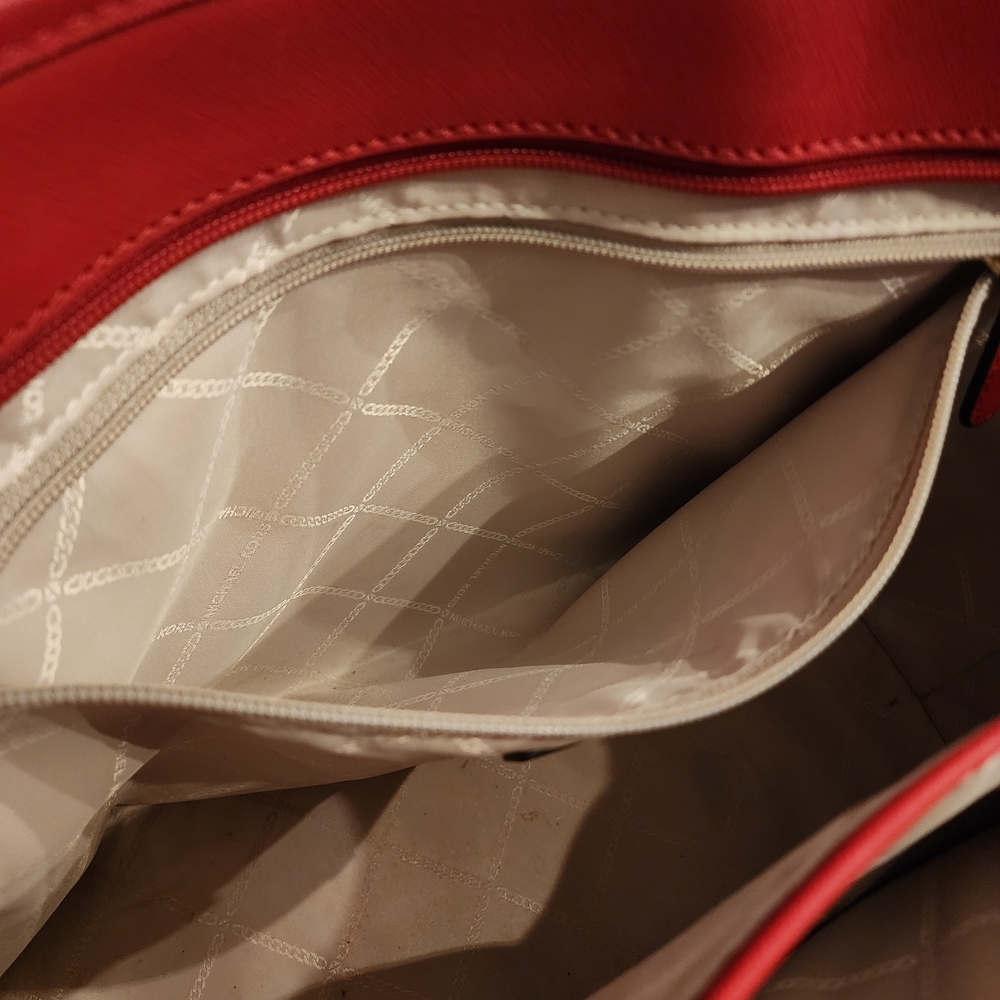 Michael Kors Red Tote Bag - Picture 12 of 16